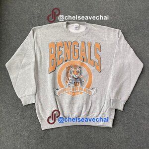 Vintage Cincinnati Bengals Big Logo Football Sweatshirt, Retro NFL Shirt For Fan
